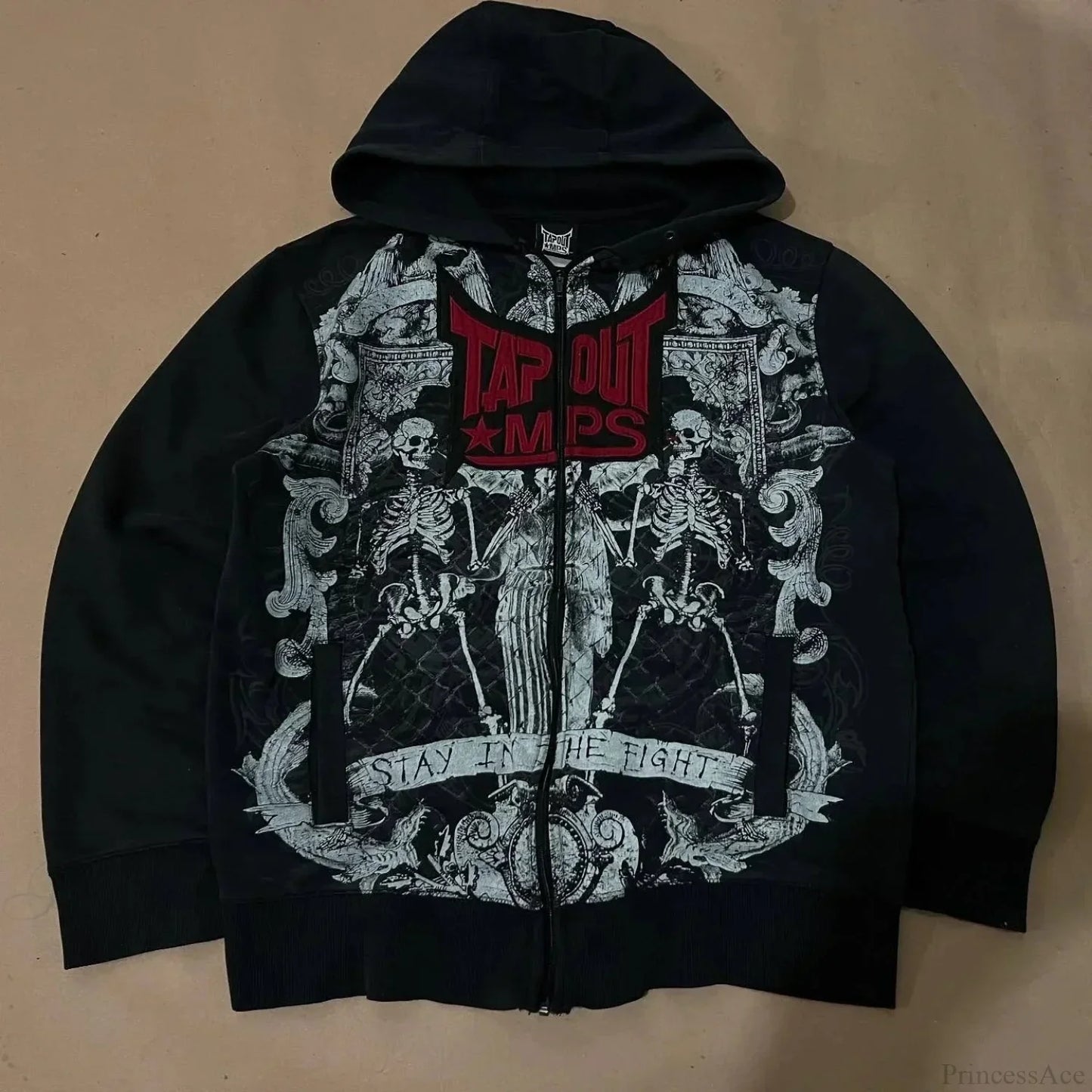 Dark Crimson Letter Antique Hoodie