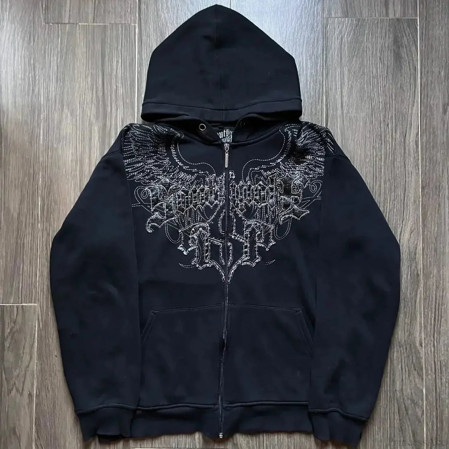 Dark Crimson Oversize Zipper Hoodie