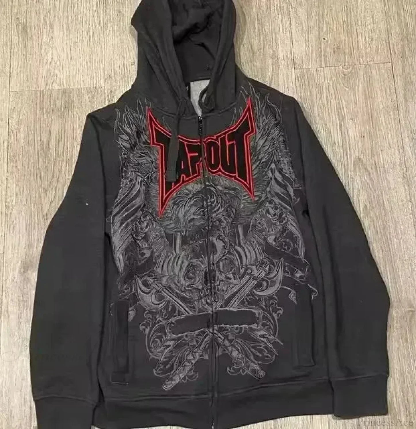 Dark Cross Graphic Pullover Hoodie