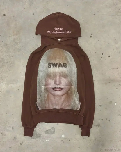 Dark Dirty Pictorial Print Hoodie