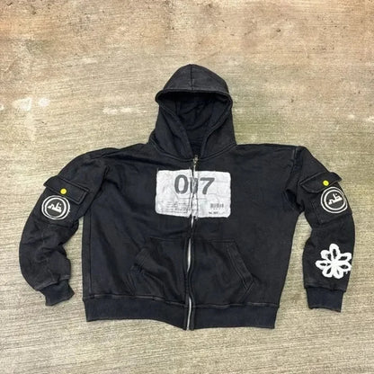 Dark Flash Diamond Patch Hoodie