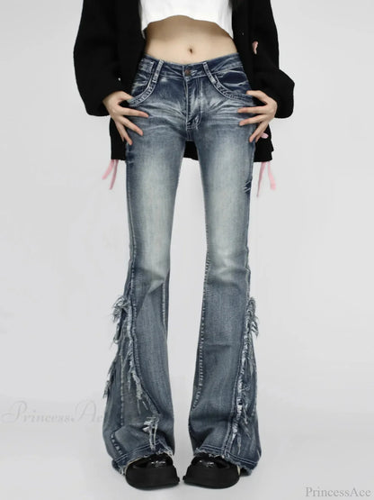 Dark Gothic Loose Flare Trouser