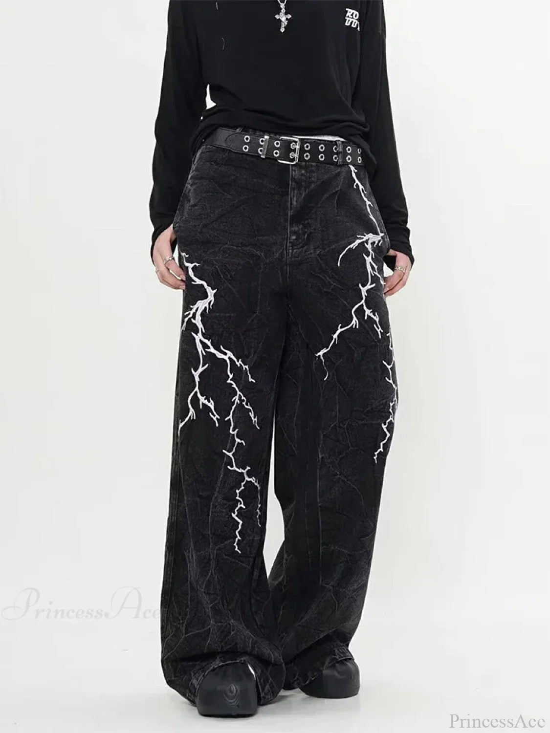 Dark Gothic Loose Harajuku Denim Trouser