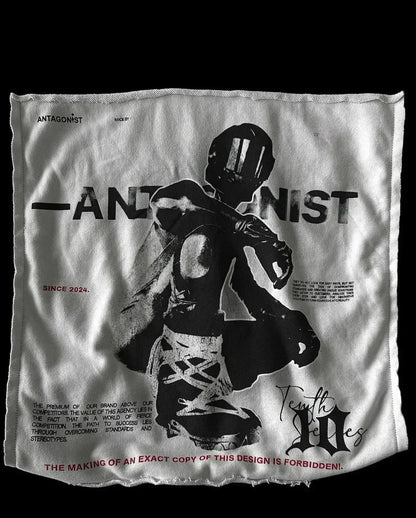 Dark Hip Hop Patch Pullover Hoodie