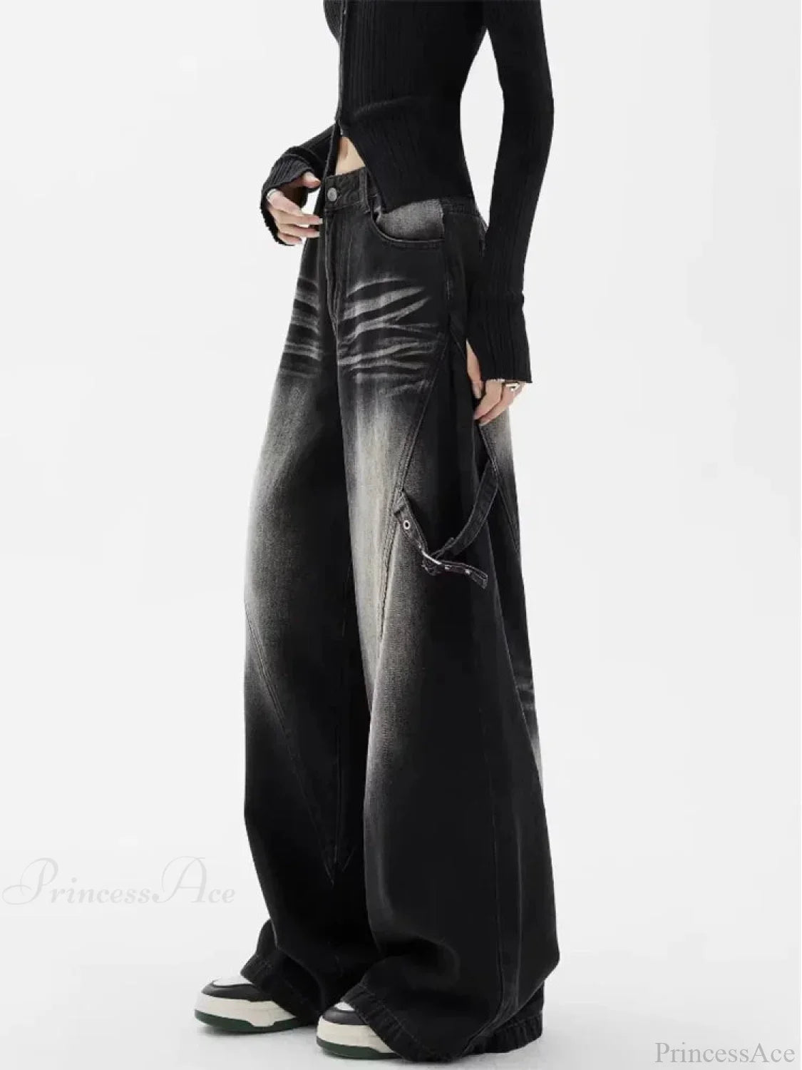 Dark Medieval 2000s Direct Denim Pant