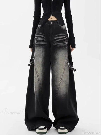 Dark Medieval 2000s Direct Denim Pant