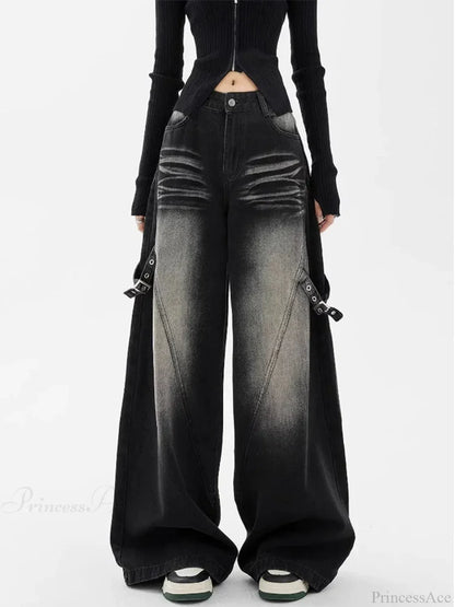 Dark Medieval 2000s Direct Denim Pant