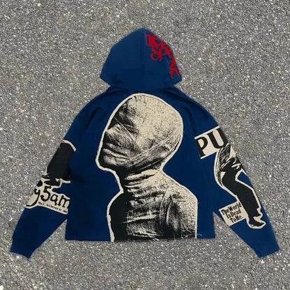 Dark Mummy Visual Pullover Hoodie