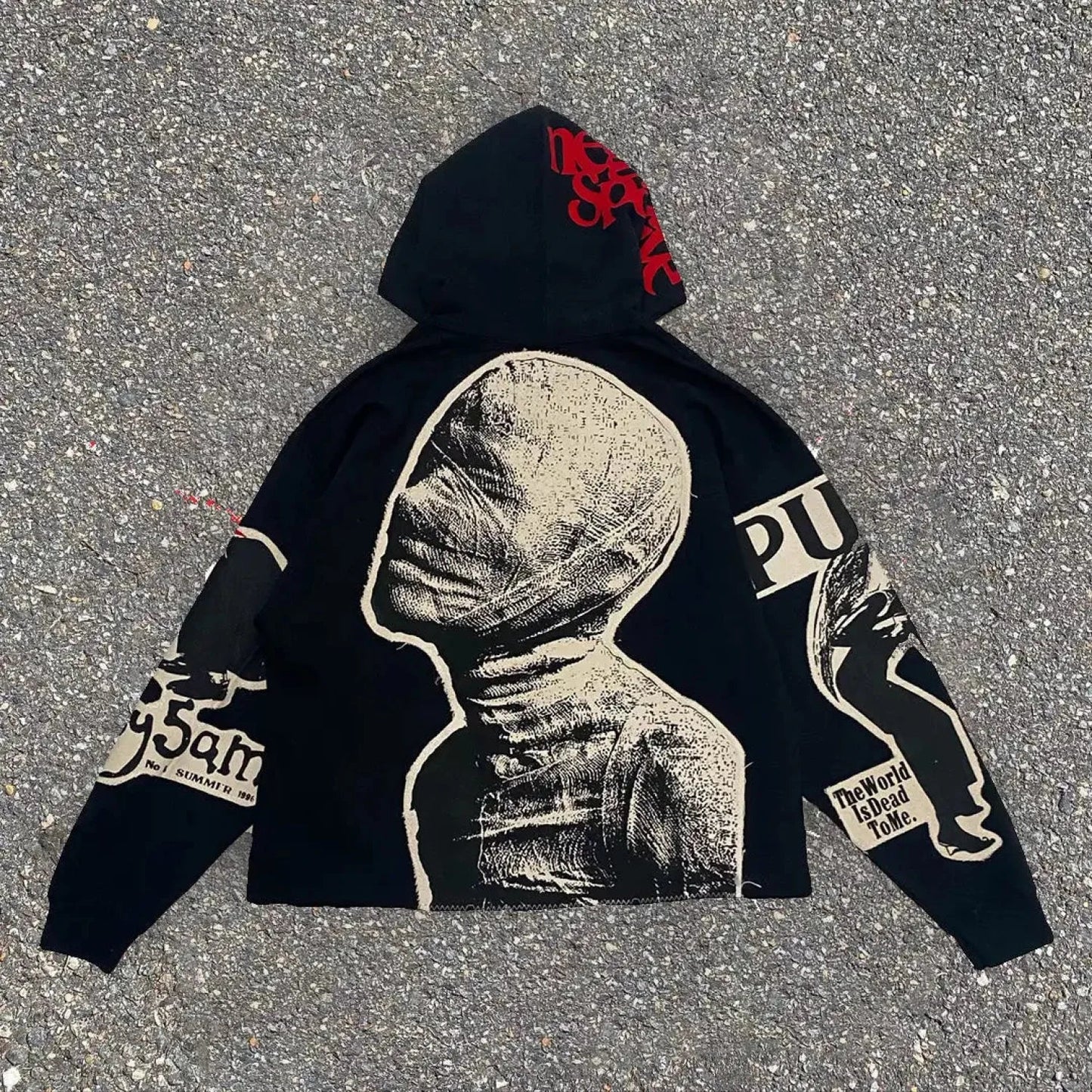 Dark Mummy Visual Pullover Hoodie