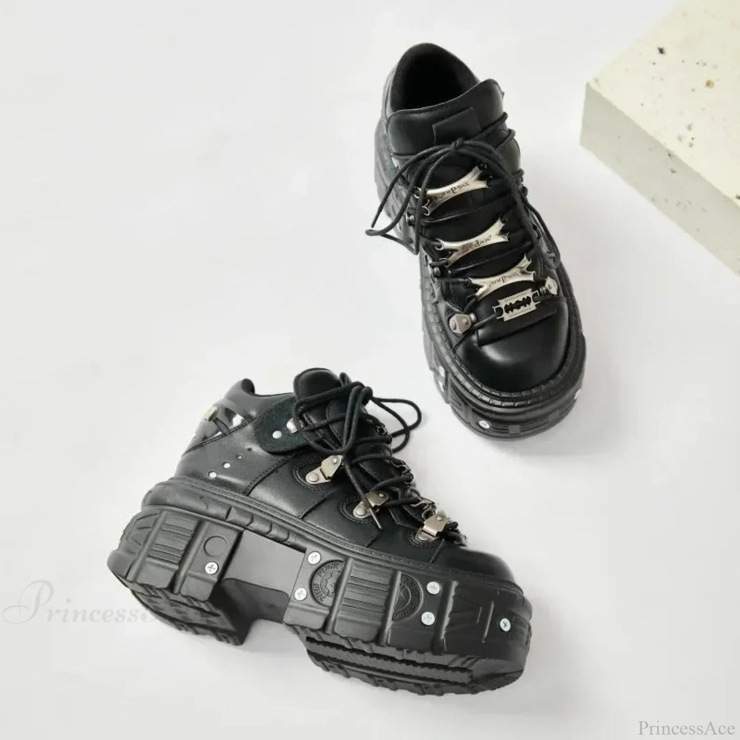 Dark Patchwork Bulky Sneaker
