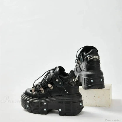 Dark Patchwork Bulky Sneaker