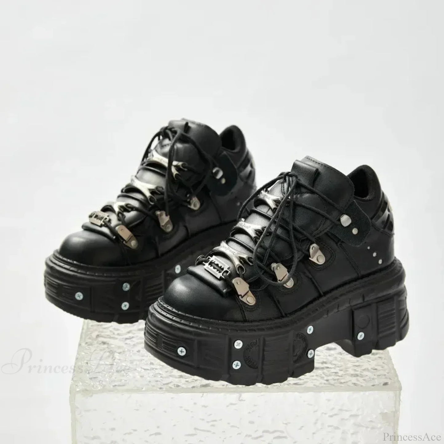 Dark Patchwork Bulky Sneaker