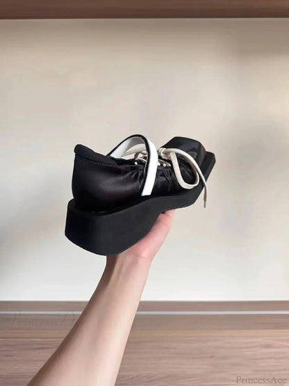 Dark Platform Moving Tennis Shoe