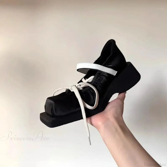 Dark Platform Moving Tennis Shoe