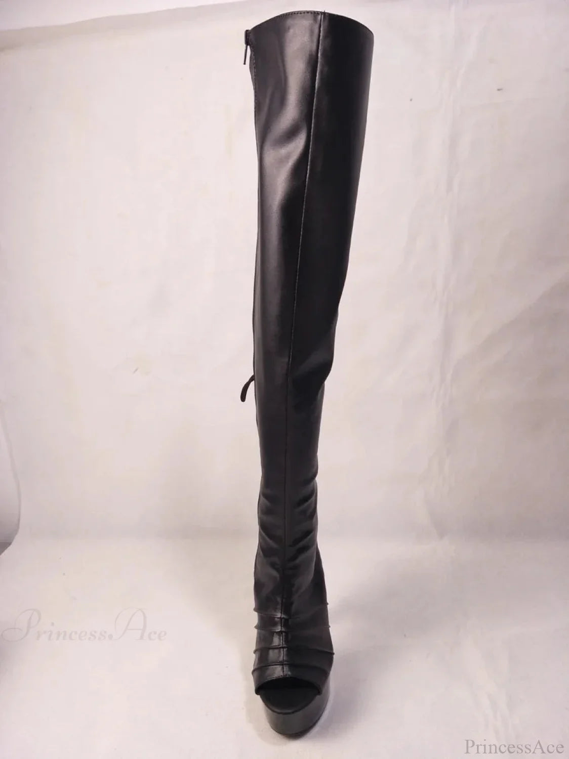 Dark Pole Dance Above Knee Fetish Boot