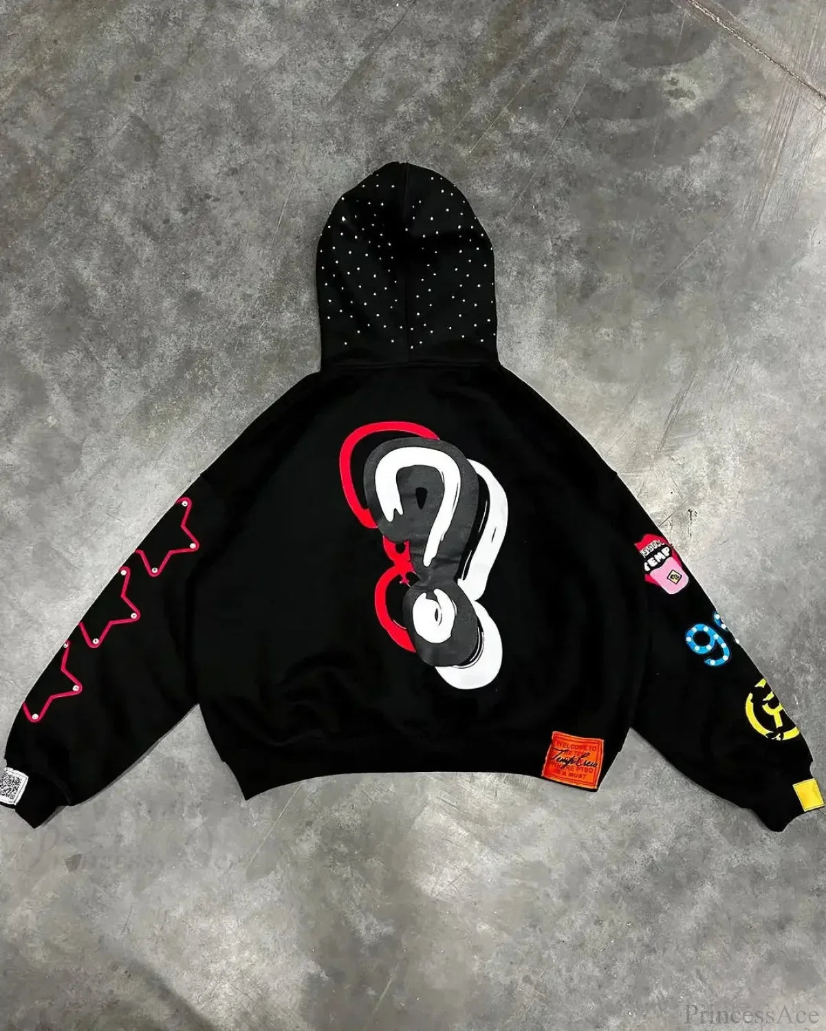 Dark Star Alphabet Zip Hoodie