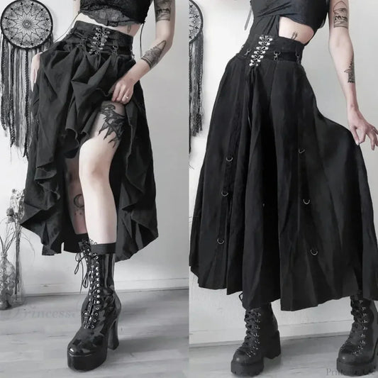 Dark Sway A-line Skirt