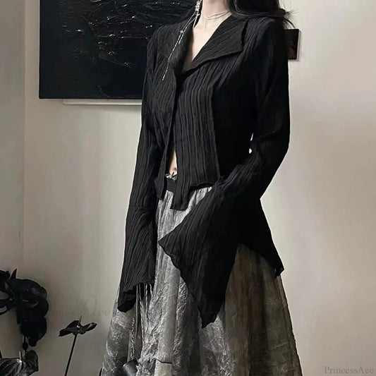 Dark Unpredictable Stylish Blouse