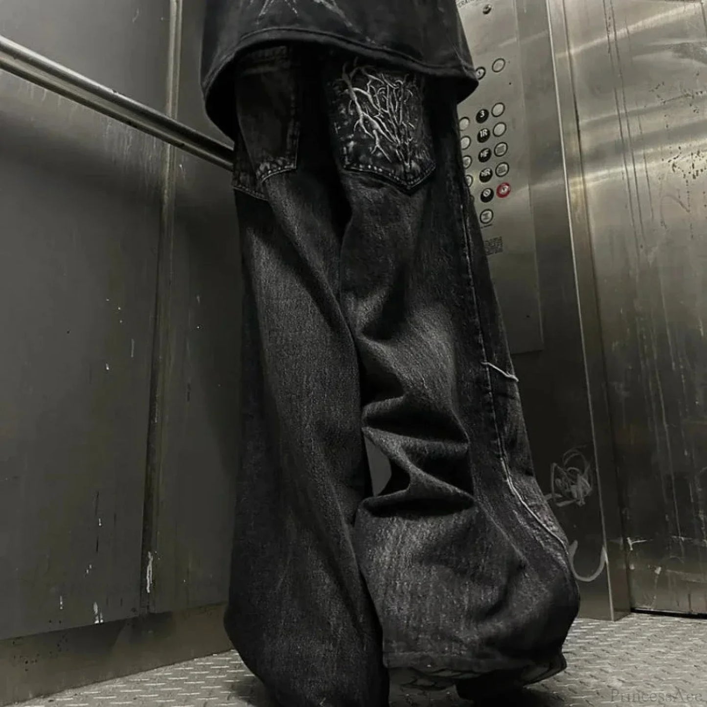 Dark Vintage Cleaning Trousers