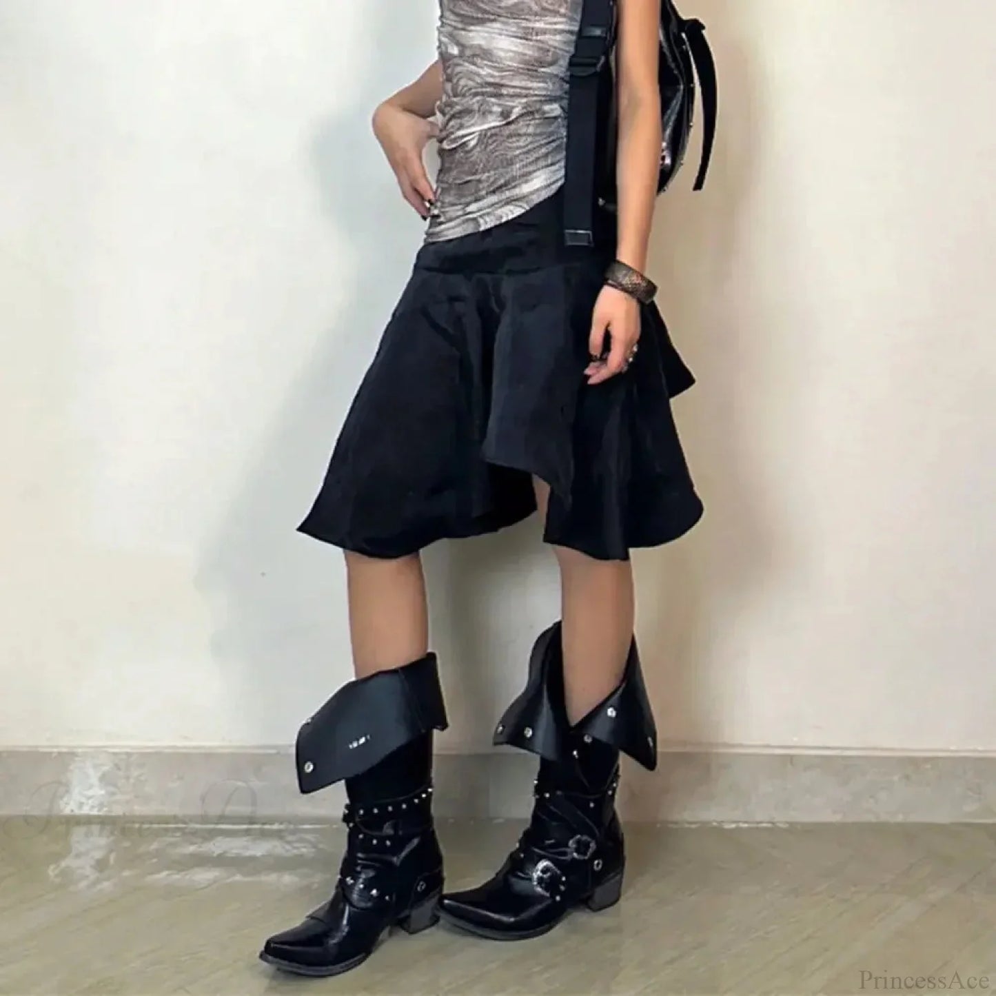 Dark Wasteland Rebel Style Retro Motorcycle Boot