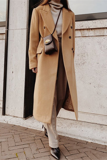 Double Breasted Slim Coat