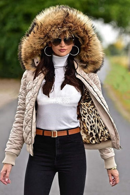 Cropped Casual Hooded Puffer Jacket