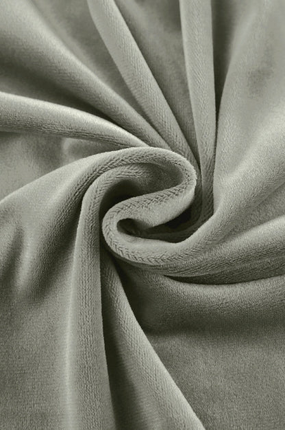 Green Velvet High-Waisted Fishtail Skirt