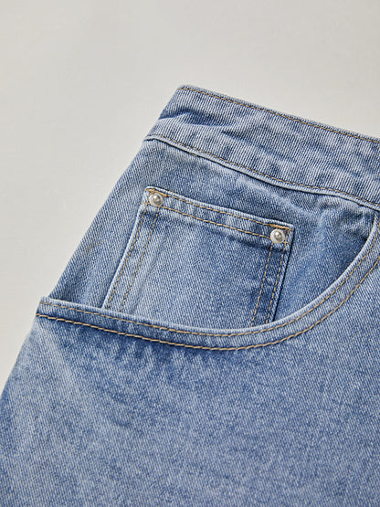 Vintage Blue Micro Denim Skirts