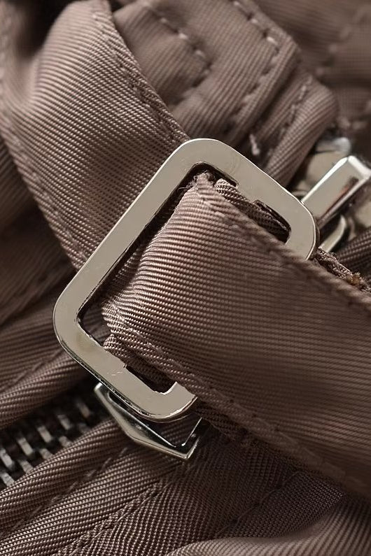 Cropped Cargo High Neck Coat