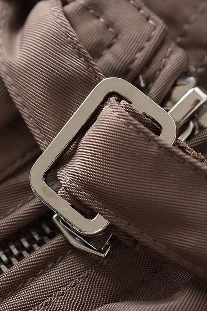 Cropped Cargo High Neck Coat