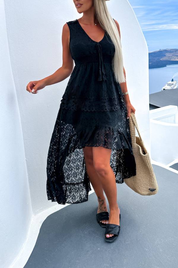 Sexy lace fishtail dress