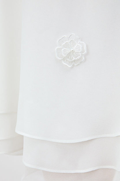 3D Floral Chiffon Halter Cocktail Dress