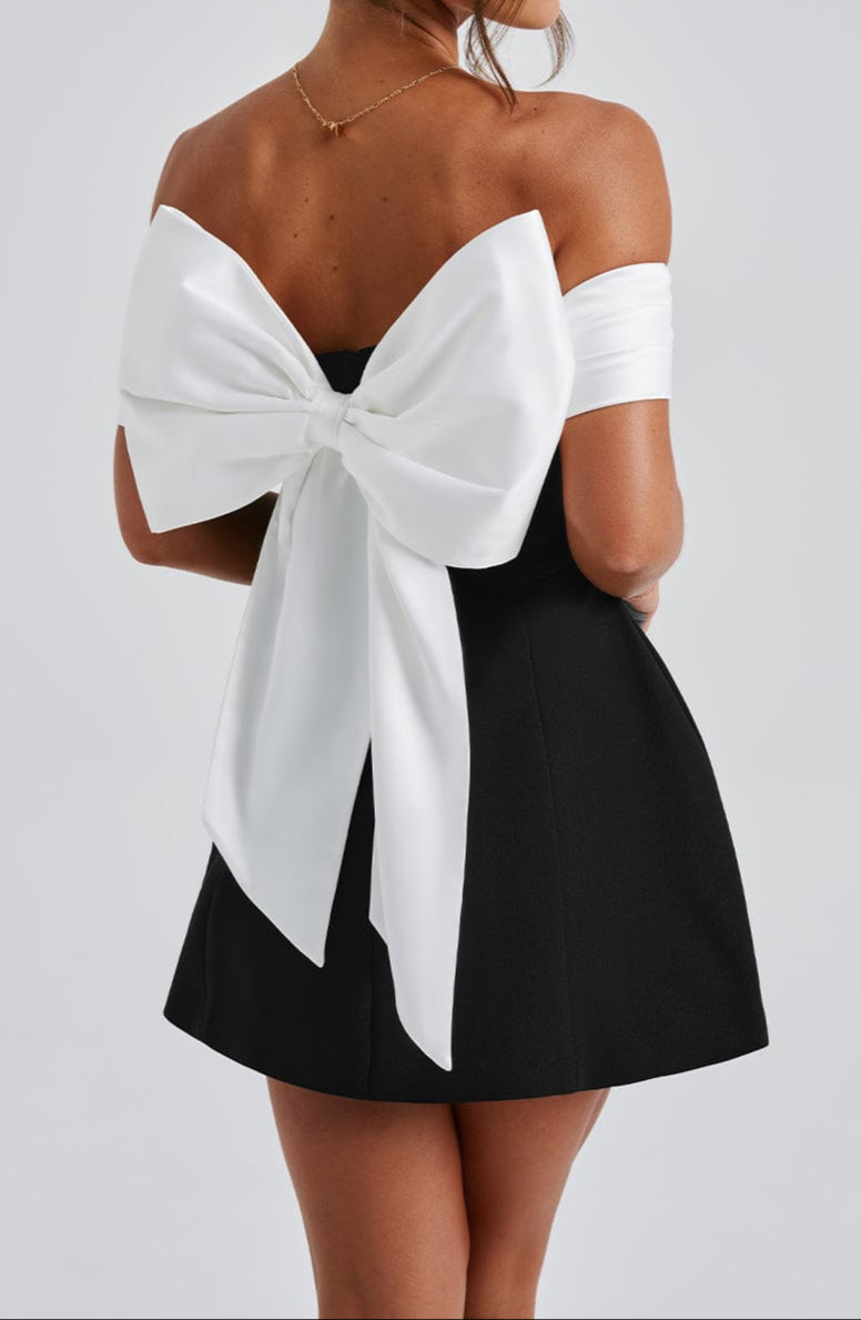 Luciana Mini Dress - Black/White