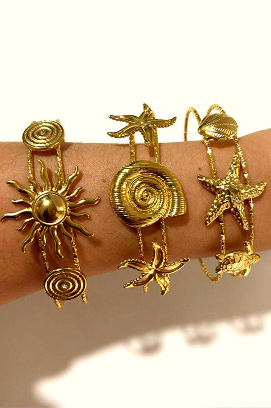 Fashionable Marine Style Stainless Steel Open Bracelet