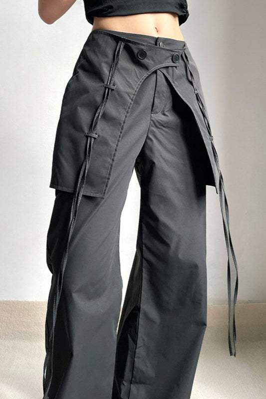 Loose Fit Drawstring Cargo Pant
