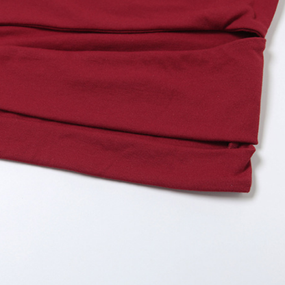 One shoulder irregular hollow out crop cut out top