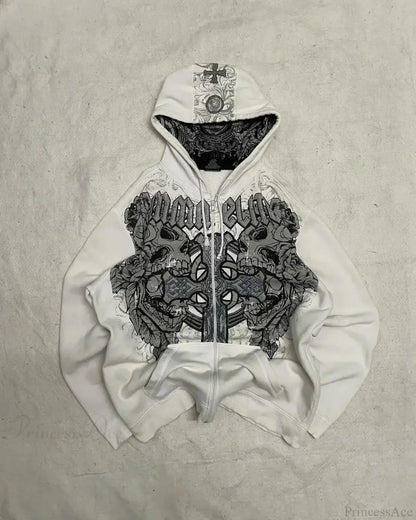 Distress Road Medieval Zip Hoodie