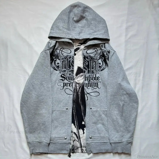 Distress Road Medieval Zip Hoodie