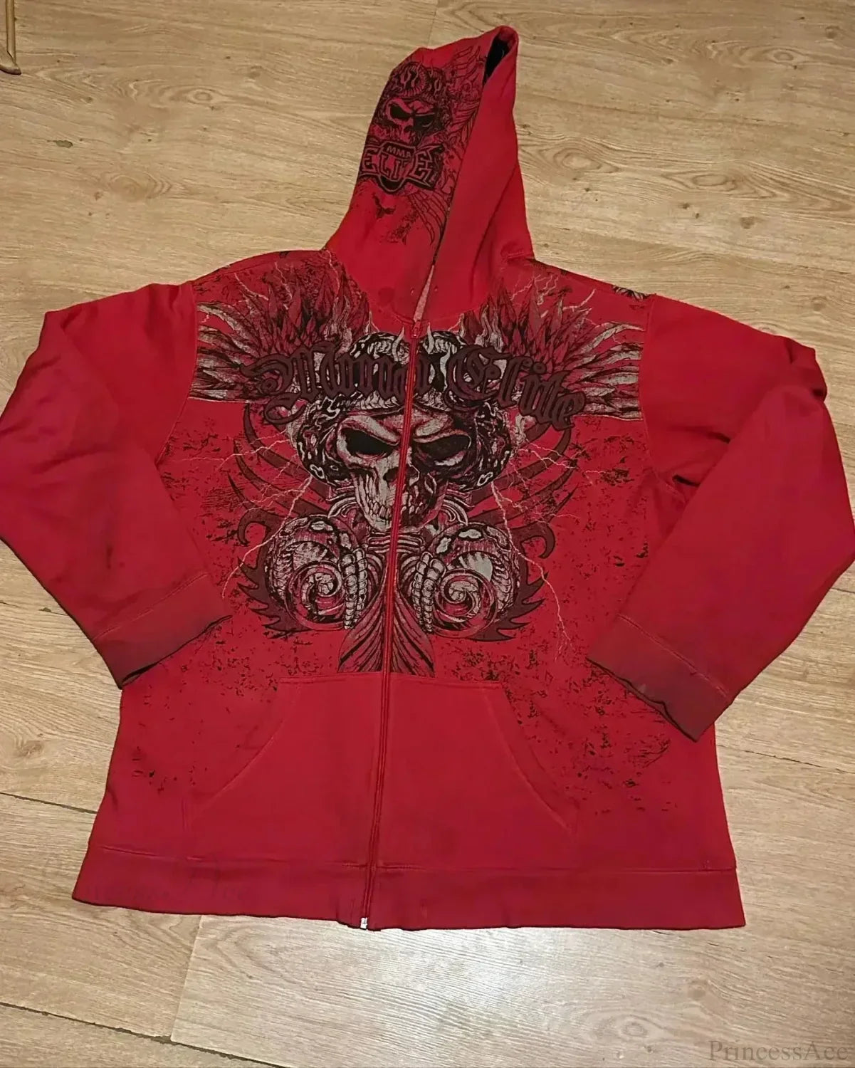 Distress Road Medieval Zip Hoodie