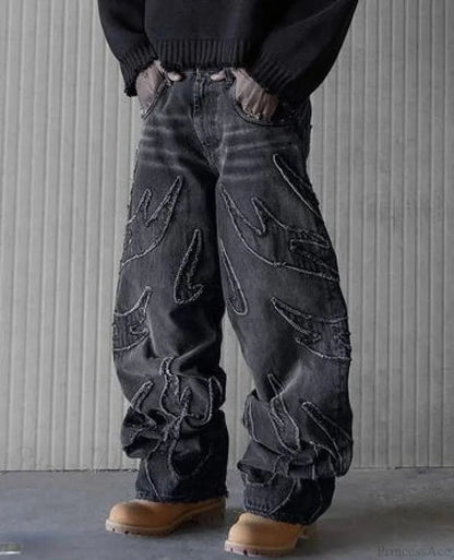 Distressed Gothic Vintage Baggy Pant