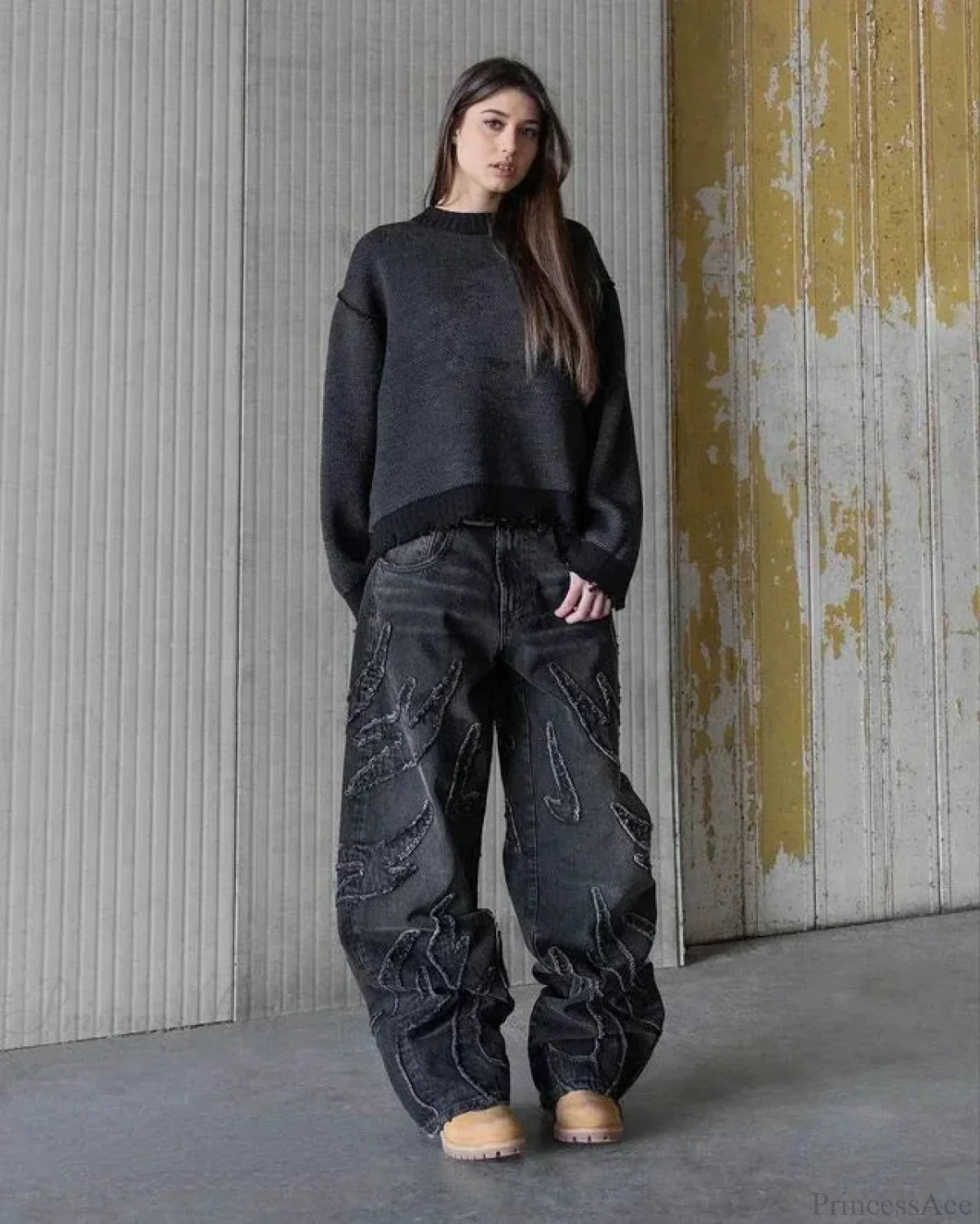 Distressed Gothic Vintage Baggy Pant