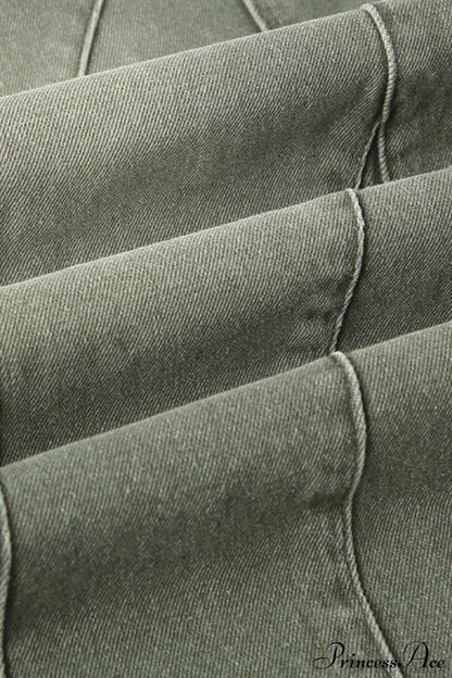 Distressed Low Waist Flared Wide Leg Jeans