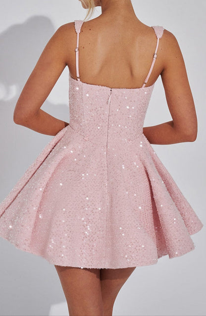 Triana Mini Dress - Blush