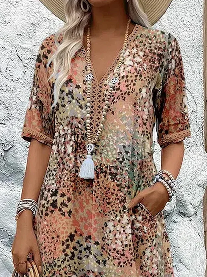 Rachel Vibrant Midi Dress