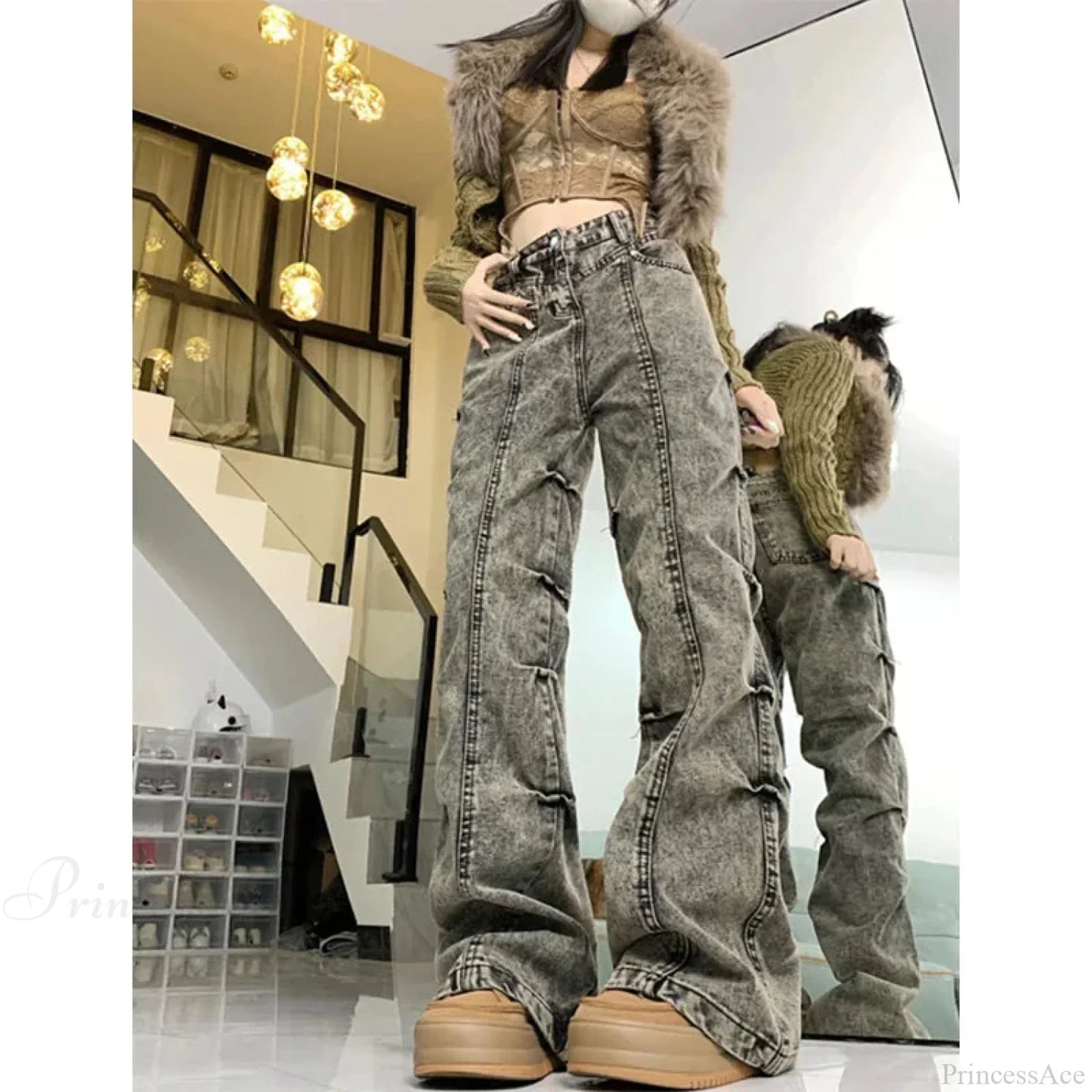 Dull Gothic Antique 90s Aesthetic Pant