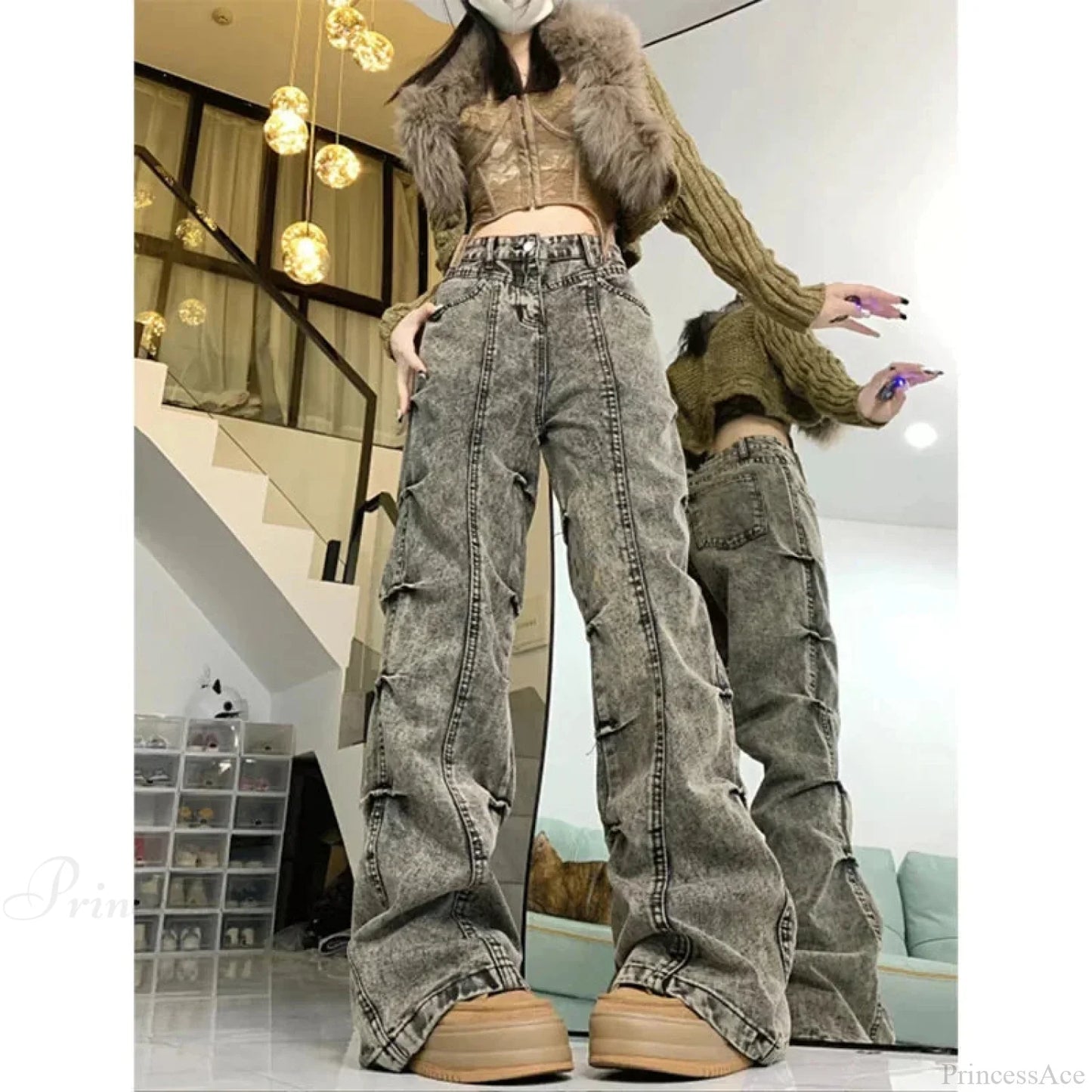 Dull Gothic Antique 90s Aesthetic Pant