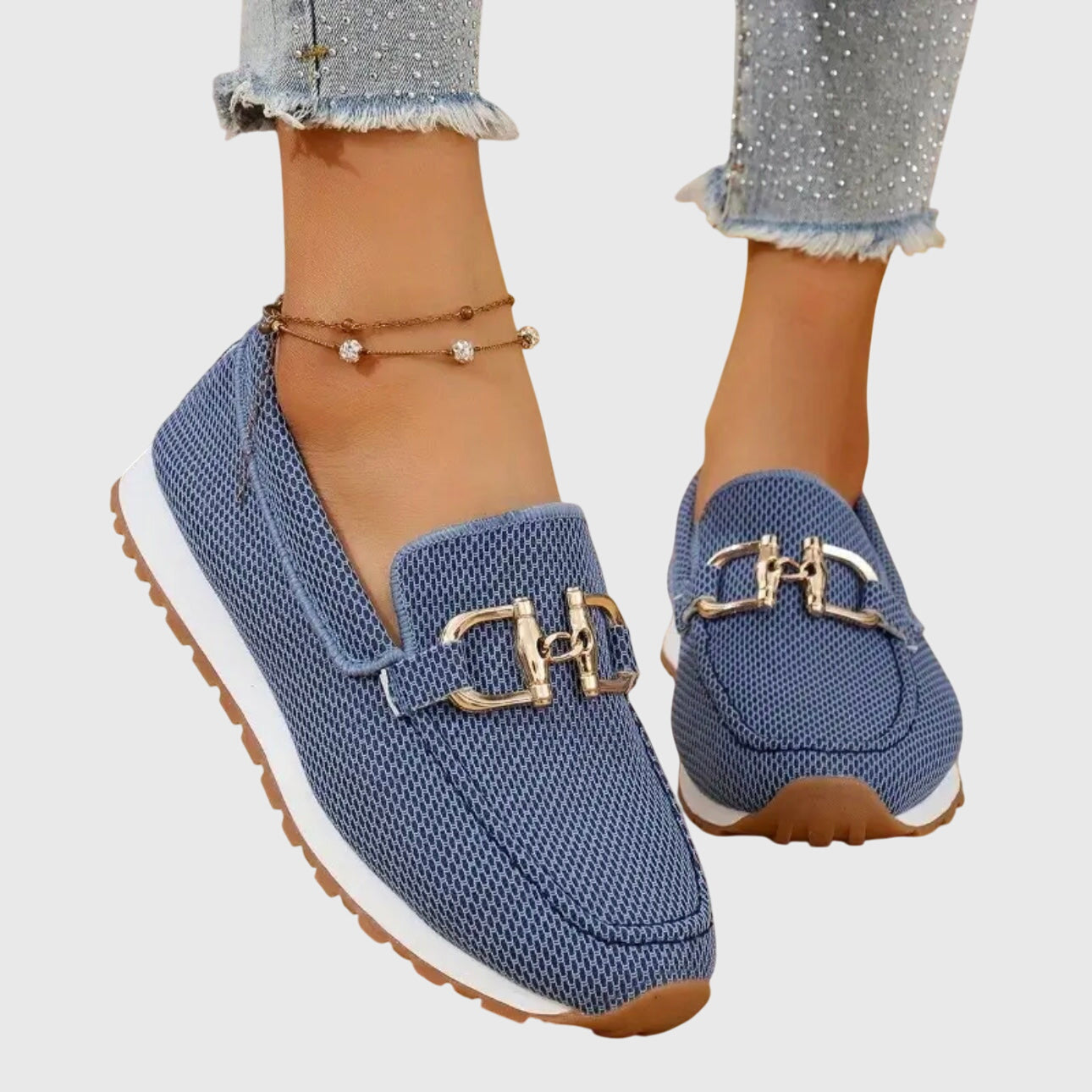 The Susana — Comfort Loafers with Gold Detail