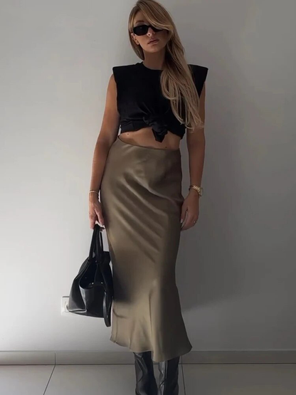 Premium Silk Elegant Skirt