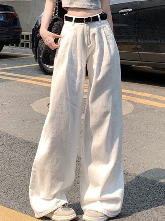 High Waist Slimming Drapey Boyfriend Jeans