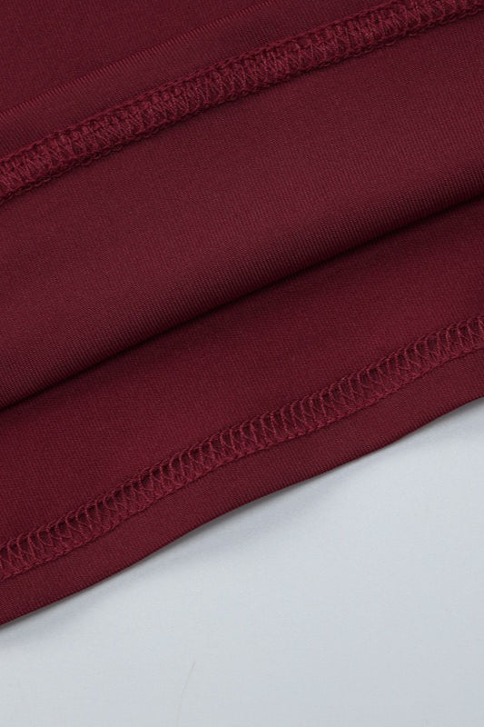 Lace Trimmed Slim Fit Bodysuit Knit Top